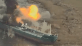 Russischer Frachter explodiert