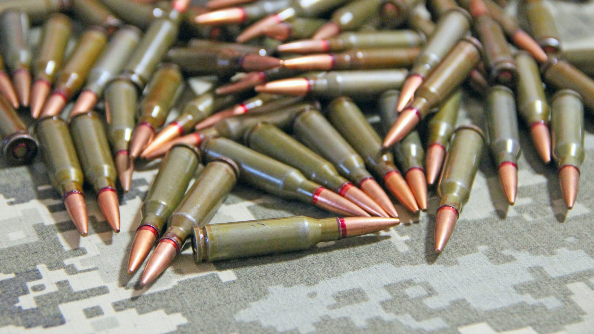 Kalaschnikow-Munition (Symbolbild): Bei einer Razzia im Reichsbürger-Milieu wurden mutmaßliche Kriegswaffen beschlagnahmt. Kalaschnikow-Munition (Symbolbild): Bei einer Razzia im Reichsbürger-Milieu wurden mutmaßliche Kriegswaffen beschlagnahmt.