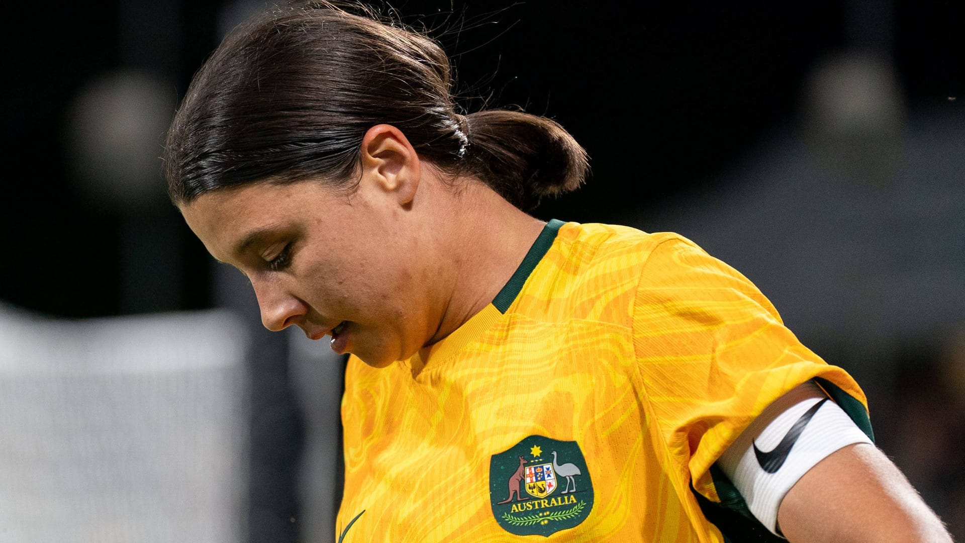 Sam Kerr im Trikot Australiens: Die 30-Jährige steht aktuell im Fokus der britischen Justiz.