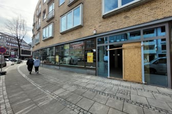 Künftiger Standort der Netto-Filiale an der Violenstraße: Zuvor war Aldi dort Mieter, danach stand der Verkaufsraum lange Zeit leer.