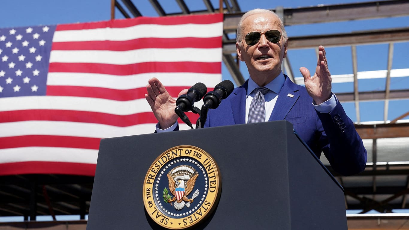 Jede Stimme zählt: Im Wahlkampf muss Joe Biden das Gaza-Thema in den Griff bekommen (Archivbild).