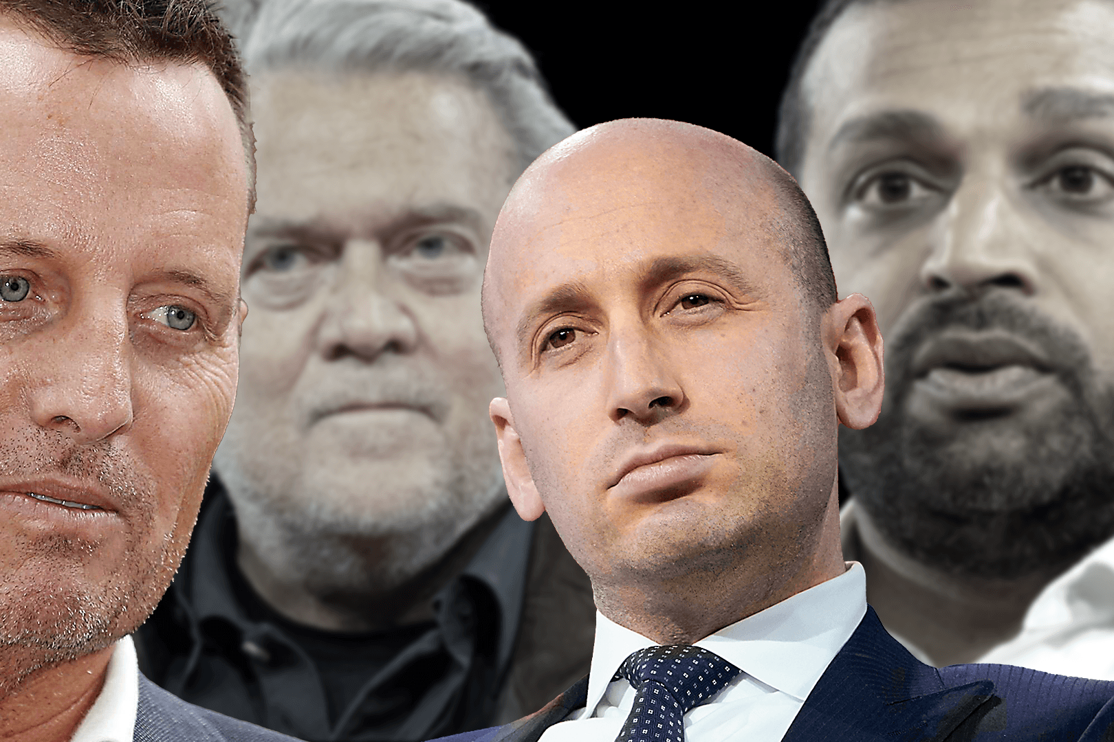 Richard Grenell, Stephen Bannon, Stephen Miller und Kash Patel: Werden die vier Männer wichtige Rollen unter Donald Trump spielen?