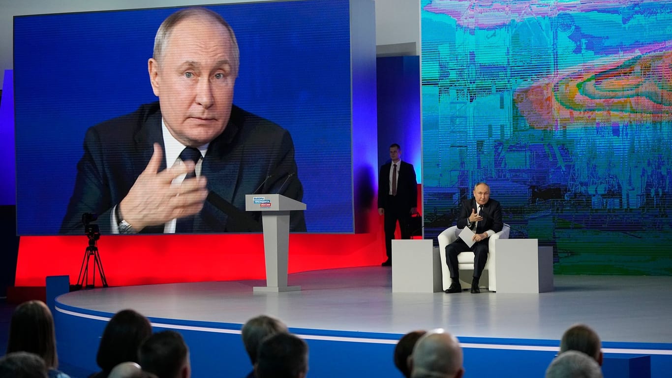 Wladimir Putin: Russlands Machthaber will im Präsidentenamt bestätigt werden.