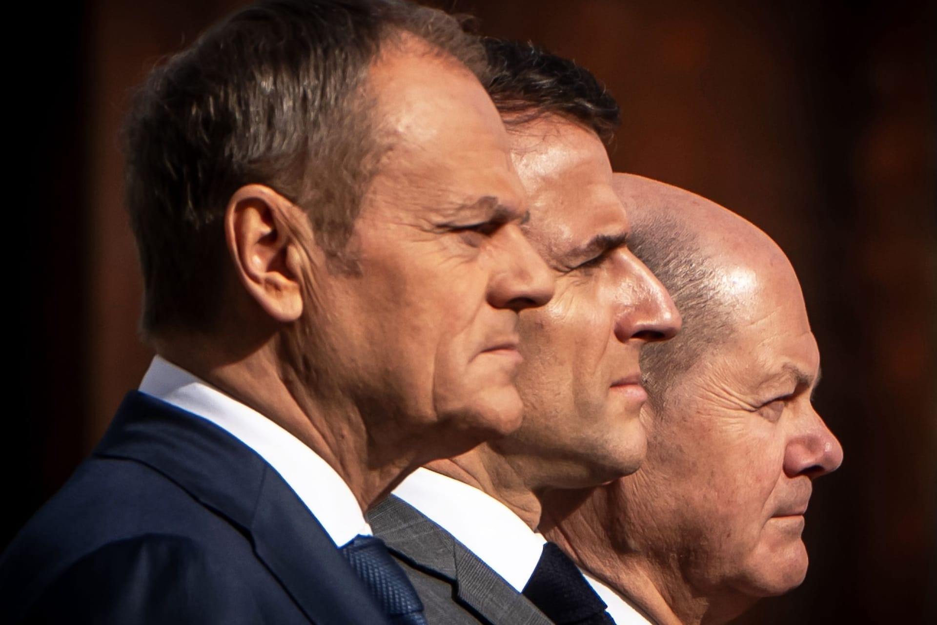 Kanzler Scholz empfängt Tusk und Macron