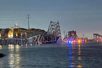 Brücke in Baltimore nach Schiffskollision eingestürzt