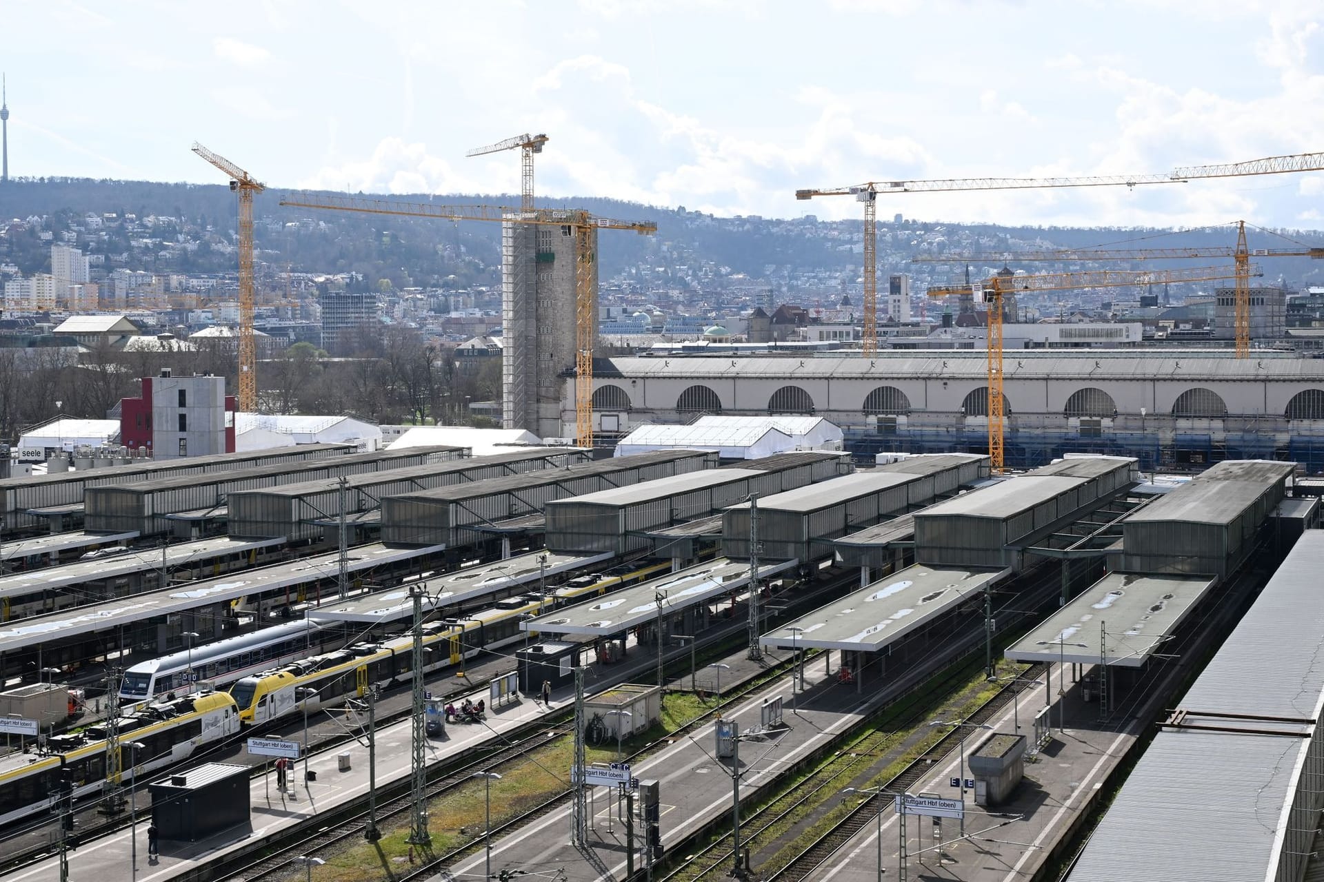 Baustelle Bahnprojekt Stuttgart 21