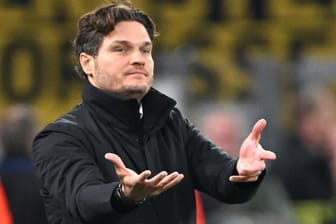 Dortmunds Coach Edin Terzić geht zuversichtlich in die Partie beim FC Bayern.