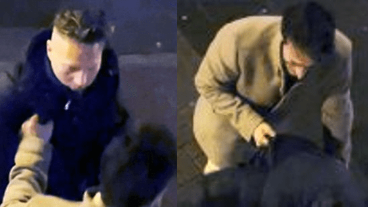 Die Gesuchten: Die beiden Männer sollen ihr Opfer schwer verletzt haben.