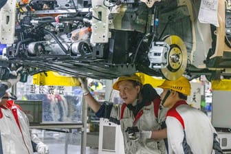 Blick in die Arbeit in einem chinesischen Great Wall Motor-Werk: "Wir nehmen die chinesischen Anbieter ernst", sagt VW-Sprecher Christoph Oemisch t-online.