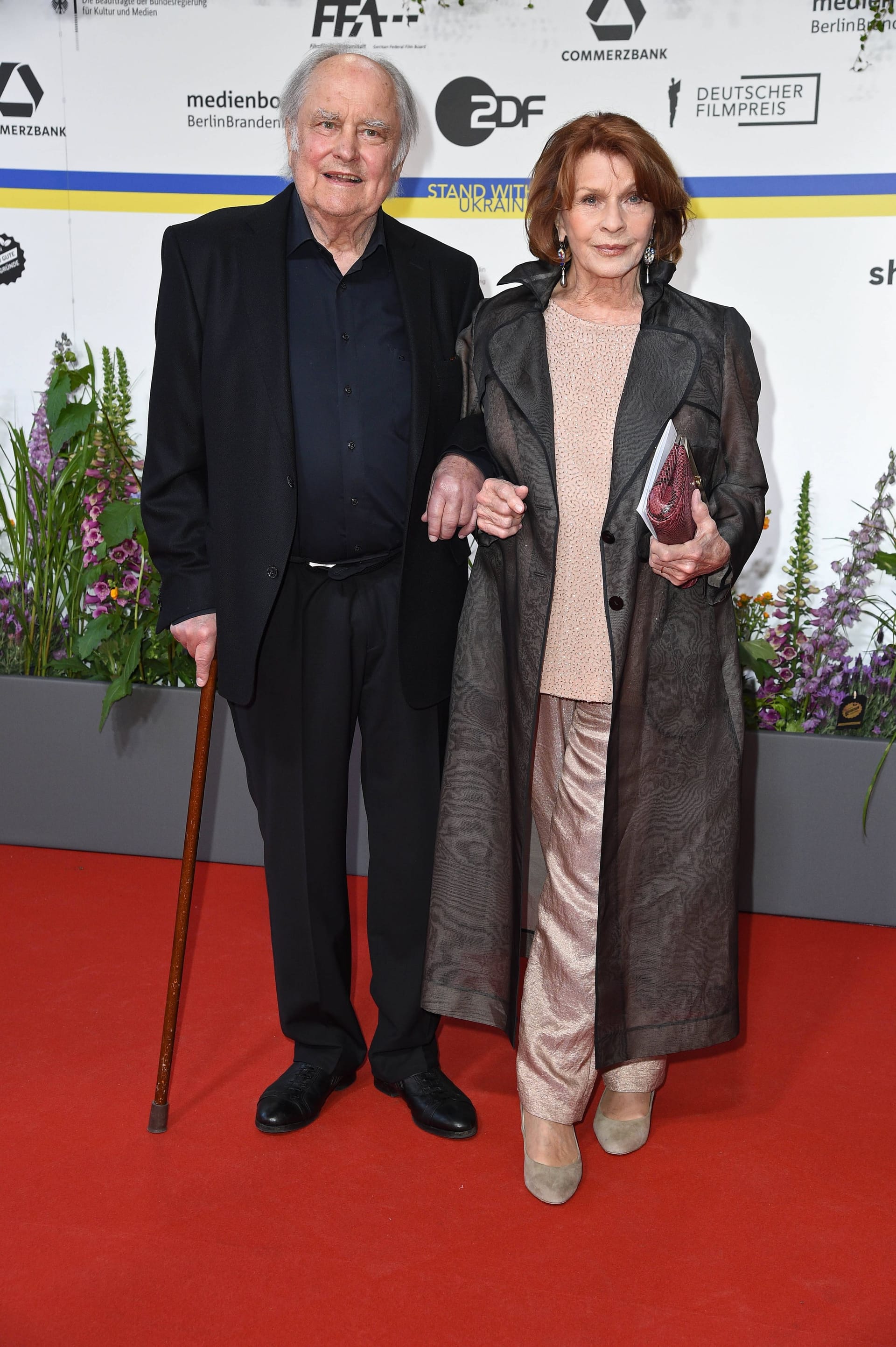 Michael Verhoeven und Senta Berger beim Deutschen Filmpreis 2023 in Berlin