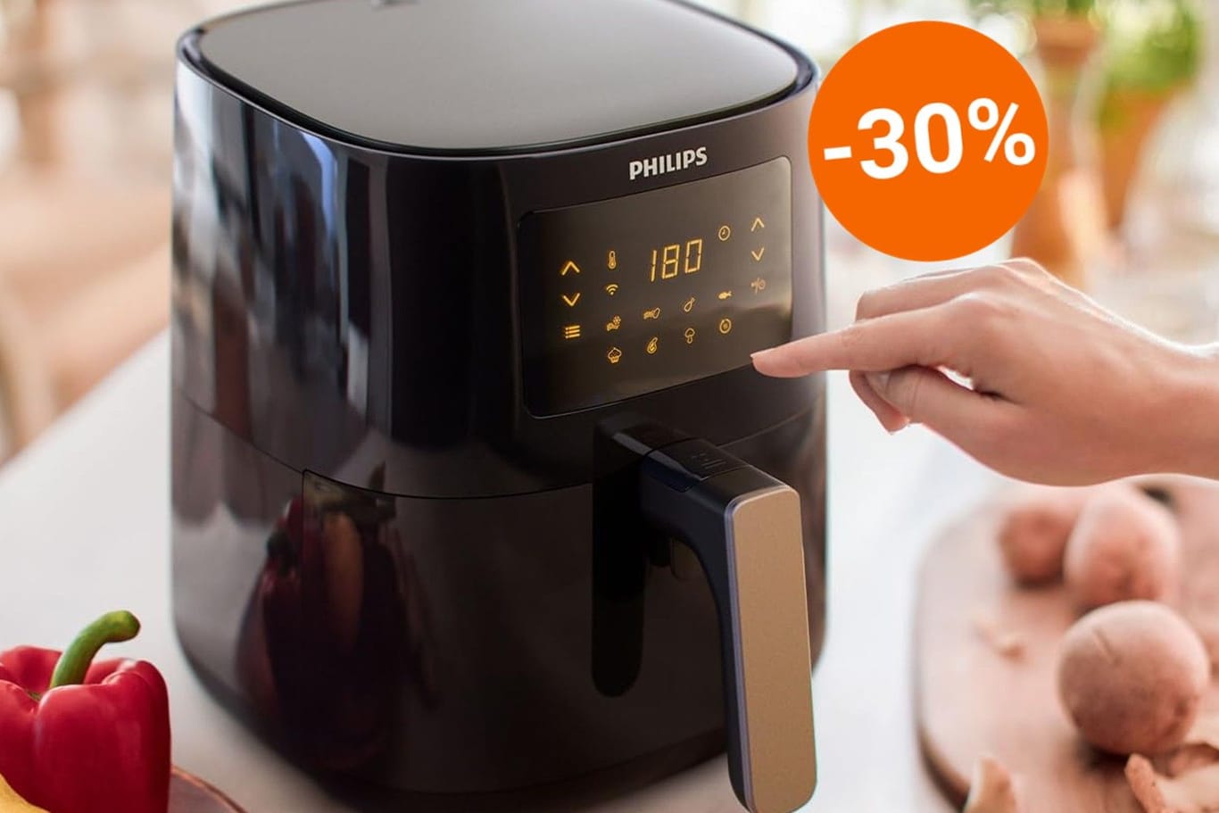 Der Airfryer von Philips ist heute bei Amazon zu einem attraktiven Preis erhältlich.