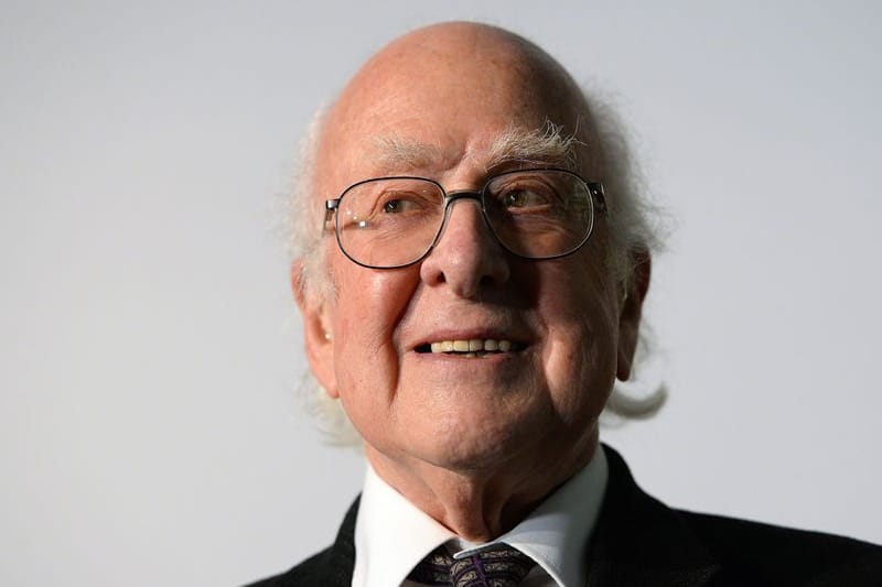 Er entdeckt das Higgs-Teilchen, das die Masse im Universum erklärt: Nobelpreisträger Peter Higgs.