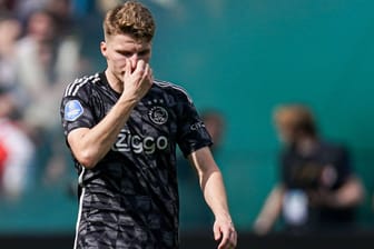 Ein fassungsloser Anton Gaaei: Der Außenverteidiger von Ajax war Teil der Mannschaft, die von Feyenoord an die Wand gespielt wurde.