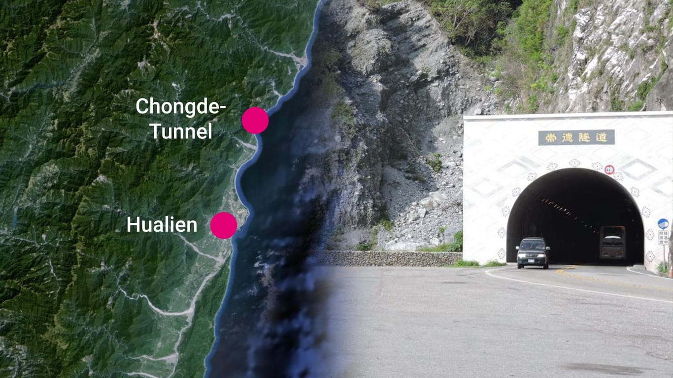 Deutsche nach Erdbeben in Taiwan aus Tunnel befreit