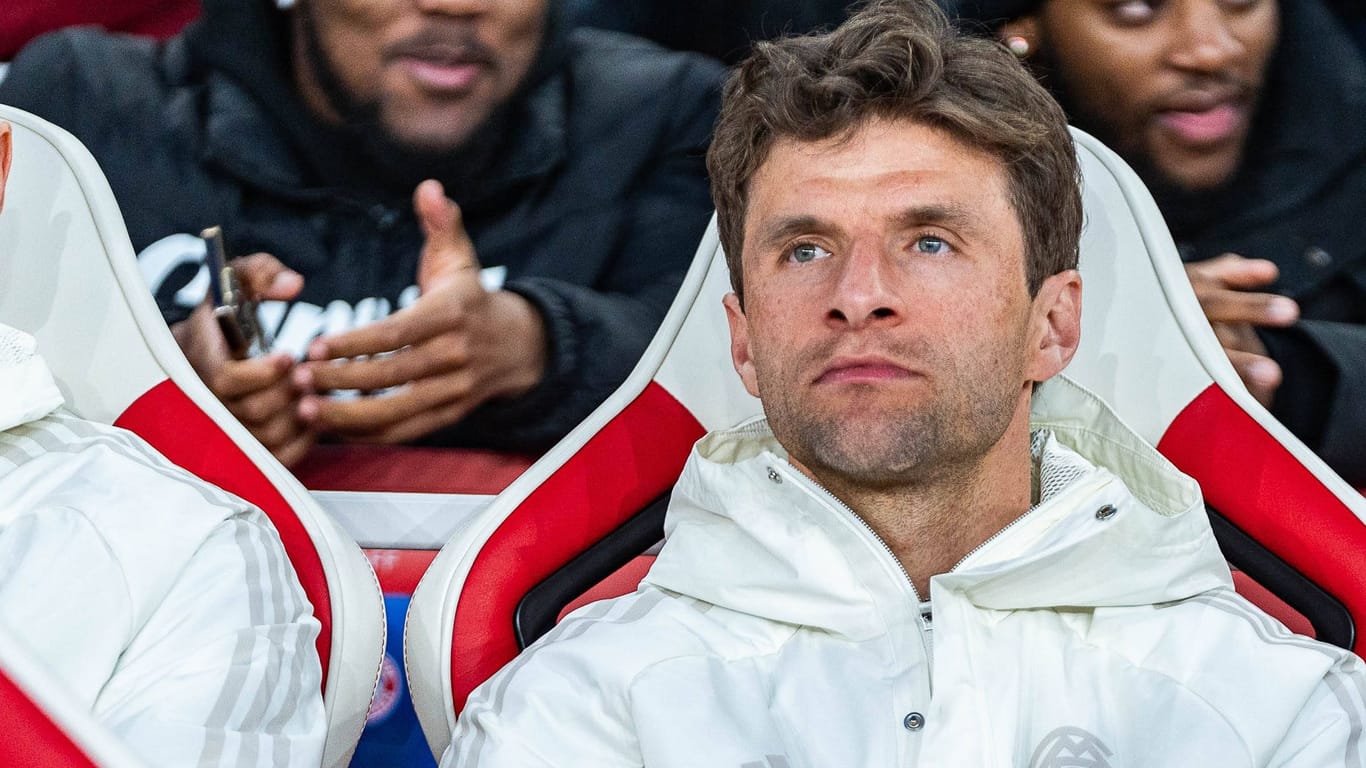 Thomas Müller: Der Bayern-Star war über eine Szene des Champions-League-Spiels gegen Arsenal gar nicht glücklich.