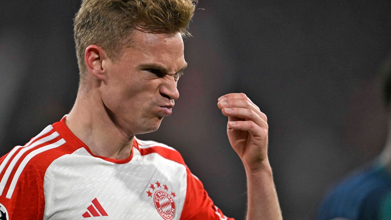 Sein wuchtiger, platzierter Kopfball sorgte für den Halbfinal-Einzug des FC Bayern: Joshua Kimmich.