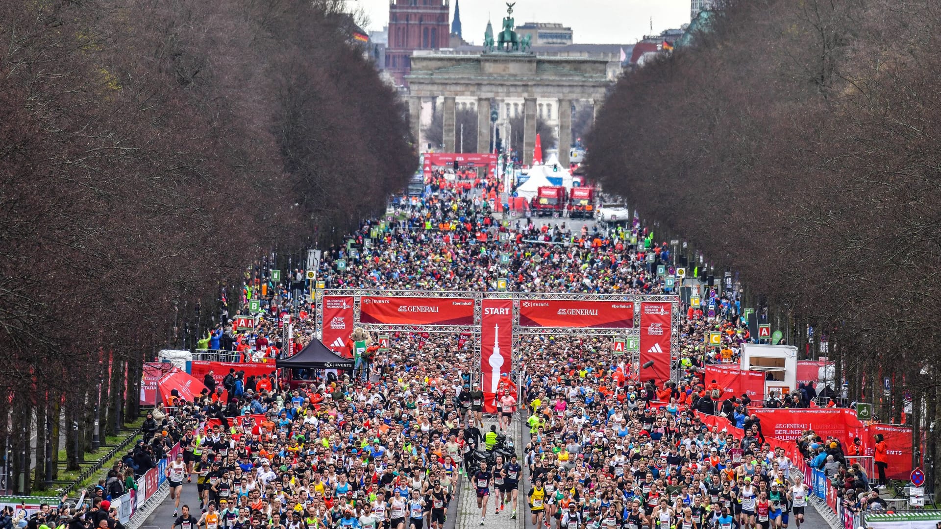 Traditionsreich: Der Berliner Halbmarathon (hier im vergangenen Jahr) wurde 1990 das erste Mal ausgetragen.