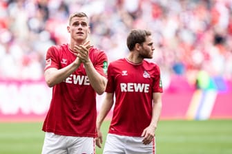 Steffen Tigges (l.) und Benno Schmitz (r.) nach der Niederlage in München: Arg viele Pleiten darf sich der 1. FC Köln nun nicht mehr erlauben.