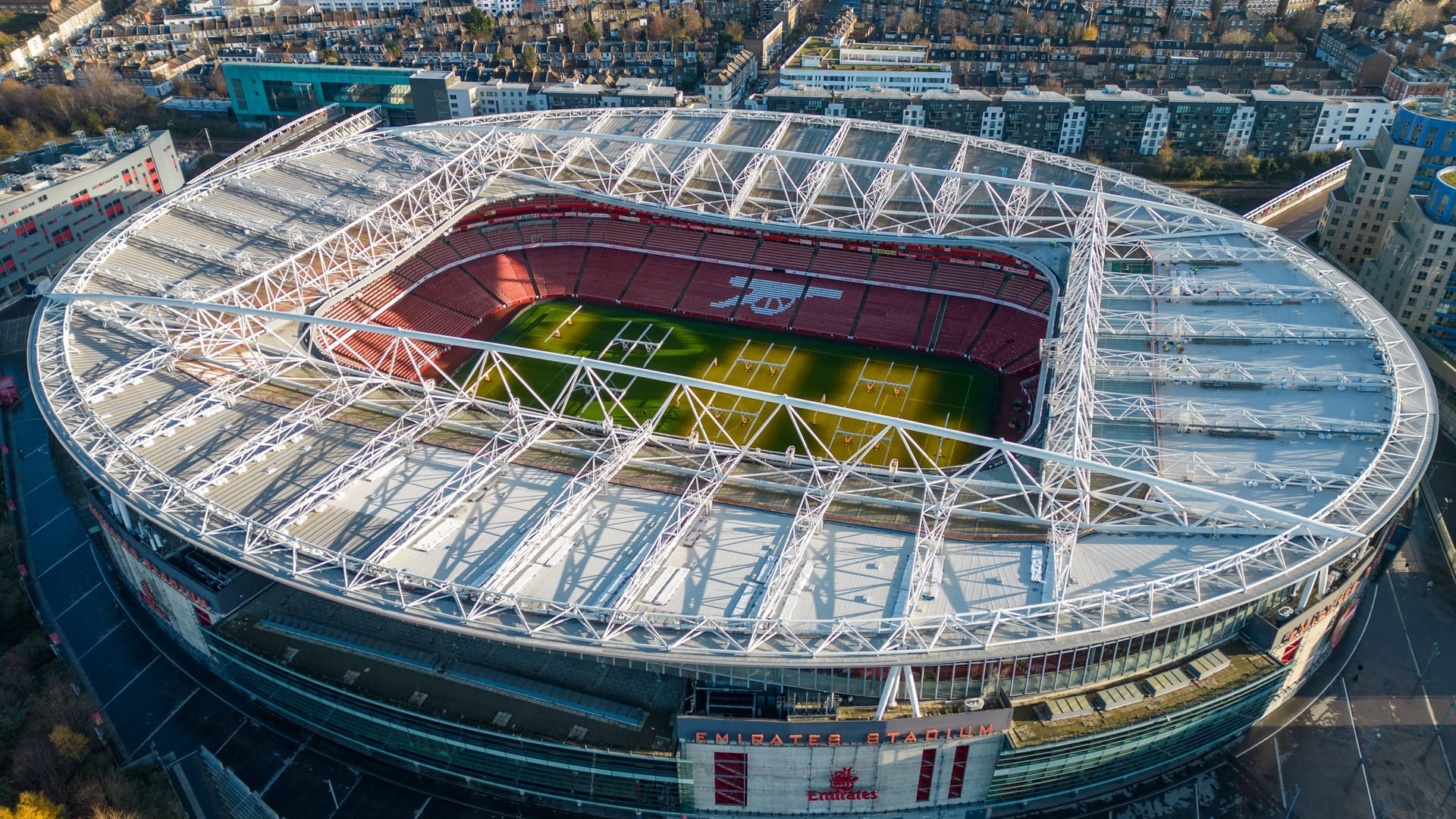 Das Emirates Stadion in London: Hier findet das CL-Spiel der Bayern statt.