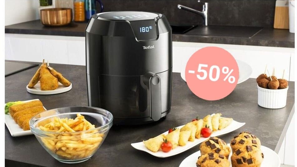 Bei Amazon bekommen Sie heute eine Tefal-Heißluftfritteuse zum Rekordpreis für weniger als 100 Euro.