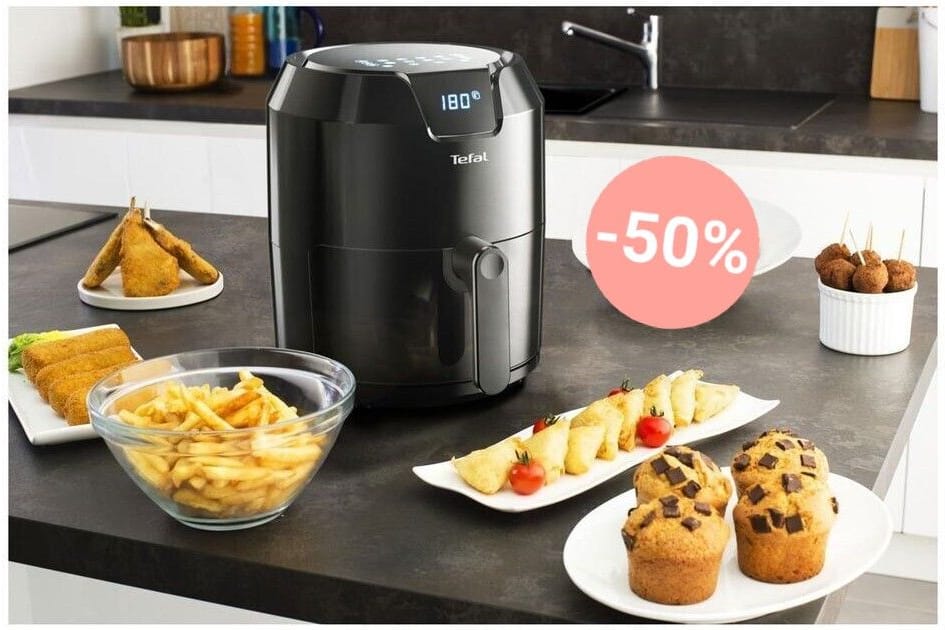 Bei Amazon bekommen Sie heute eine Tefal-Heißluftfritteuse zum Rekordpreis für weniger als 100 Euro.