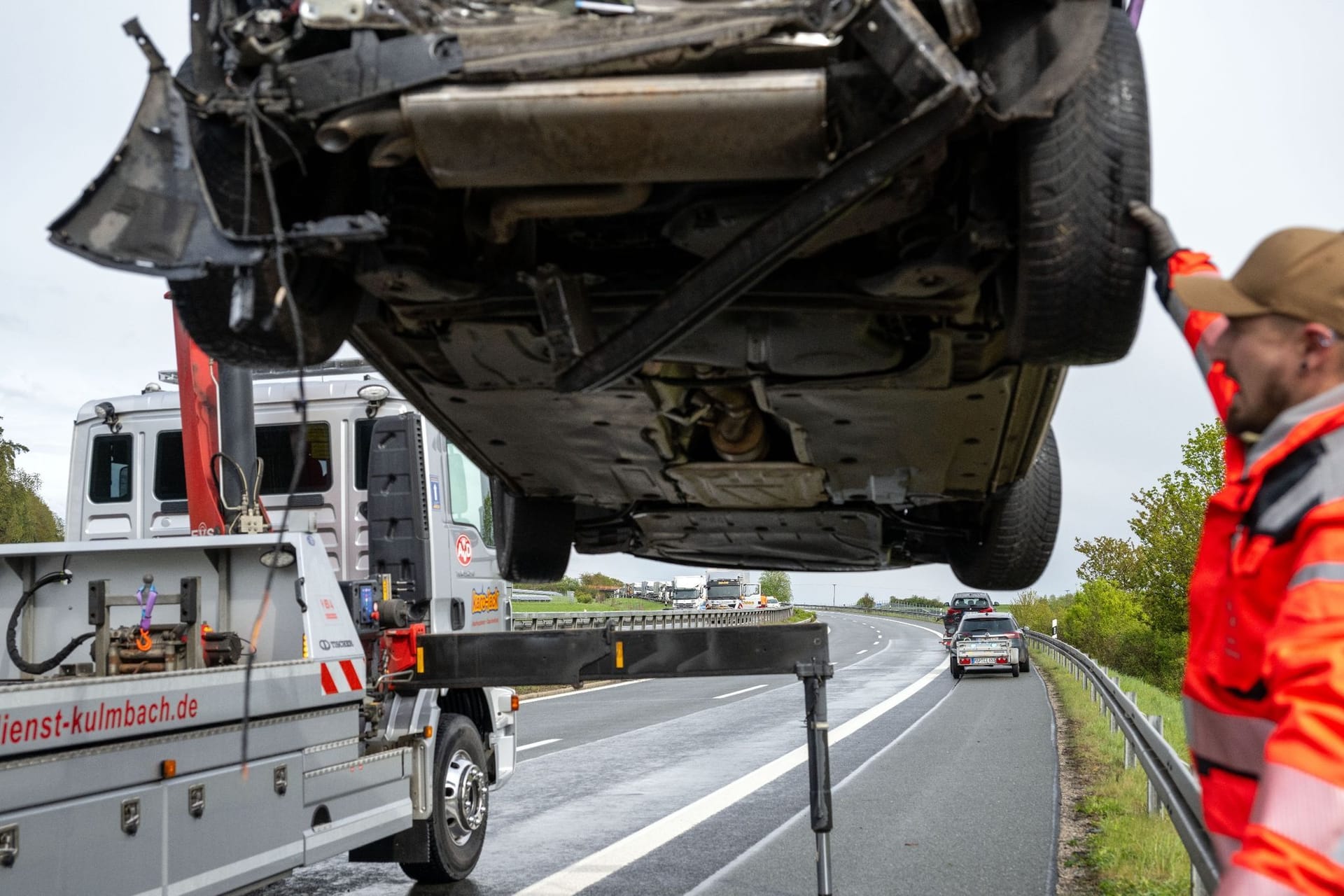 Massenkarambolage auf der A70