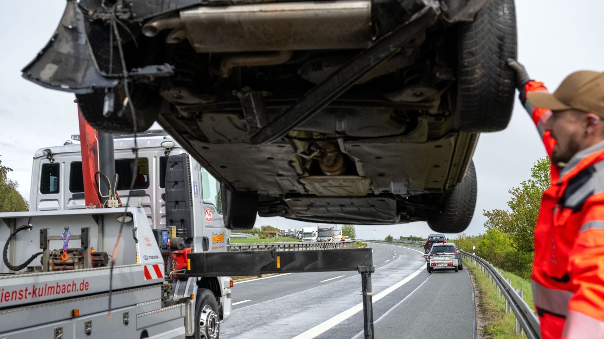 Massenkarambolage auf der A70