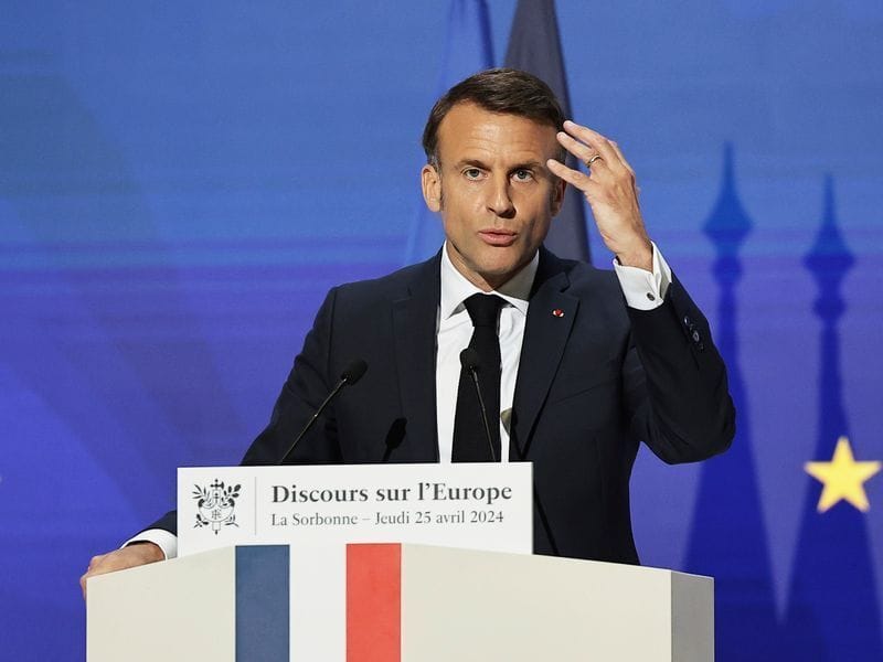 Macron fordert einen Ruck in Europa.