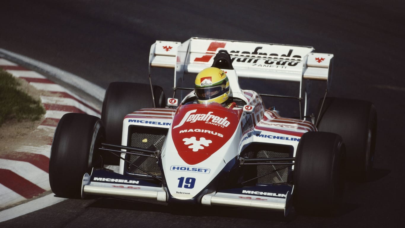 Ayrton Senna: Die Formel-1-Legende 1984 im Toleman.