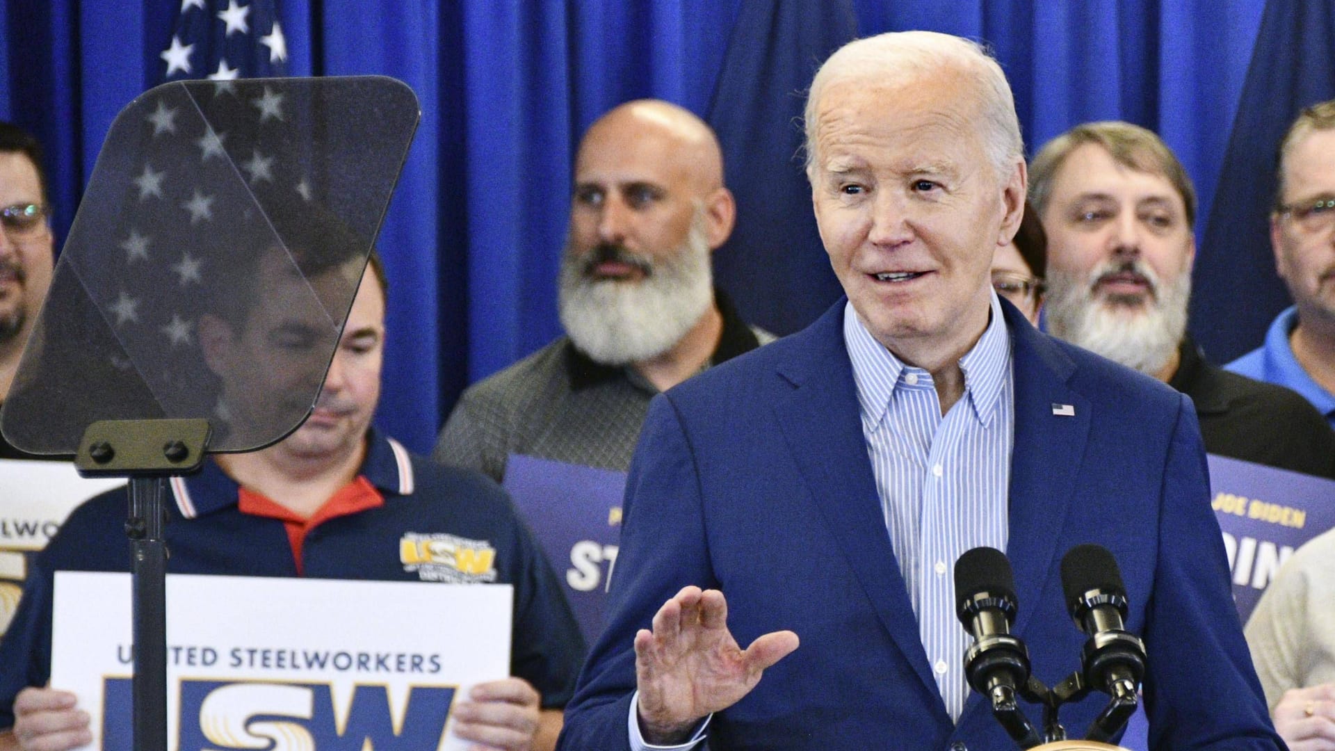 Während seiner Rede bei einer Gewerkschaft in Pennsylvania erklärte Biden, dass sein Onkel im Zweiten Weltkrieg von Kannibalen verspeist worden sei,