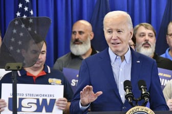 Während seiner Rede bei einer Gewerkschaft in Pennsylvania erklärte Biden, dass sein Onkel im Zweiten Weltkrieg von Kannibalen verspeist worden sei,