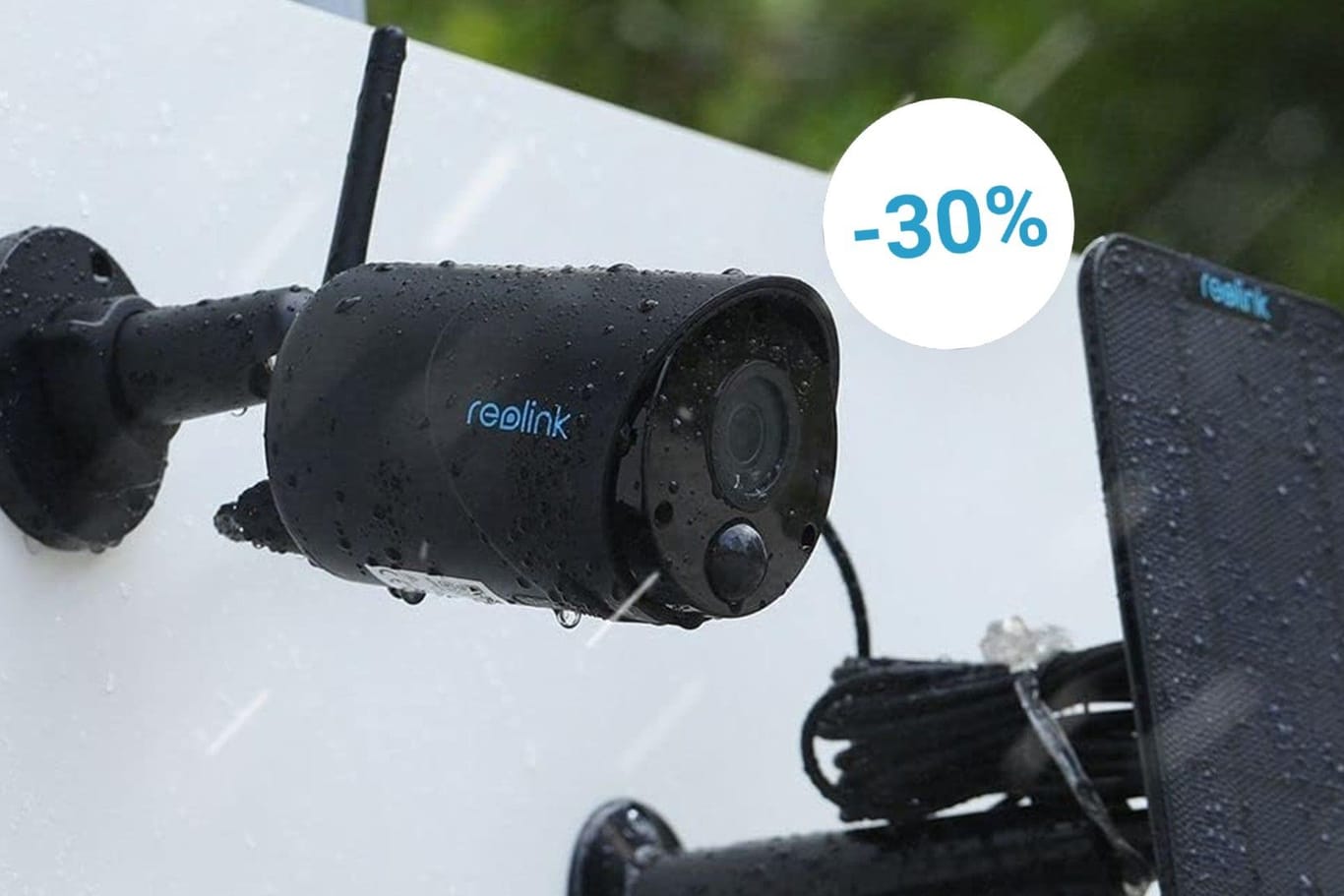 Umweltfreundlich und ohne Stromkosten: Bei Amazon gibt es die Solar-Überwachungskamera von Reolink zum Tiefpreis.