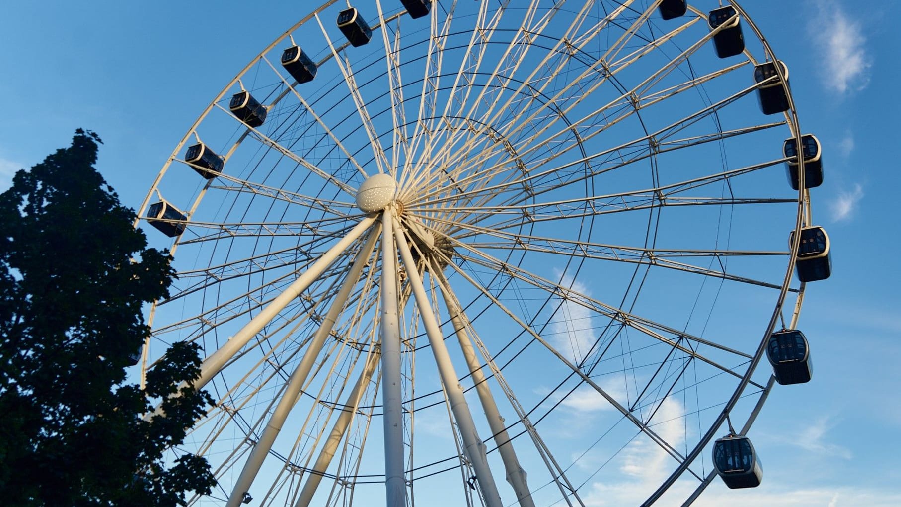 Radeln im Riesenrad im Werksviertel: „Ich möchte einen neuen Weltrekord aufstellen", sagt Noe.