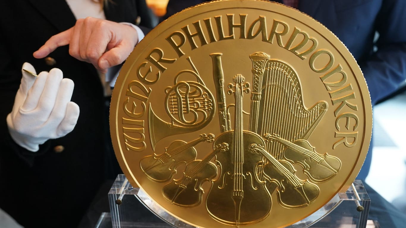 Münze "Big Phil": Das riesige Goldstück wiegt rund 31 Kilogramm und hat einen Durchmesser von etwa 37 Zentimeter.