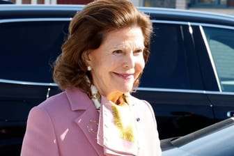 Königin Silvia: Die Schwedin hieß den finnischen Präsidenten Alexander Stubb willkommen.