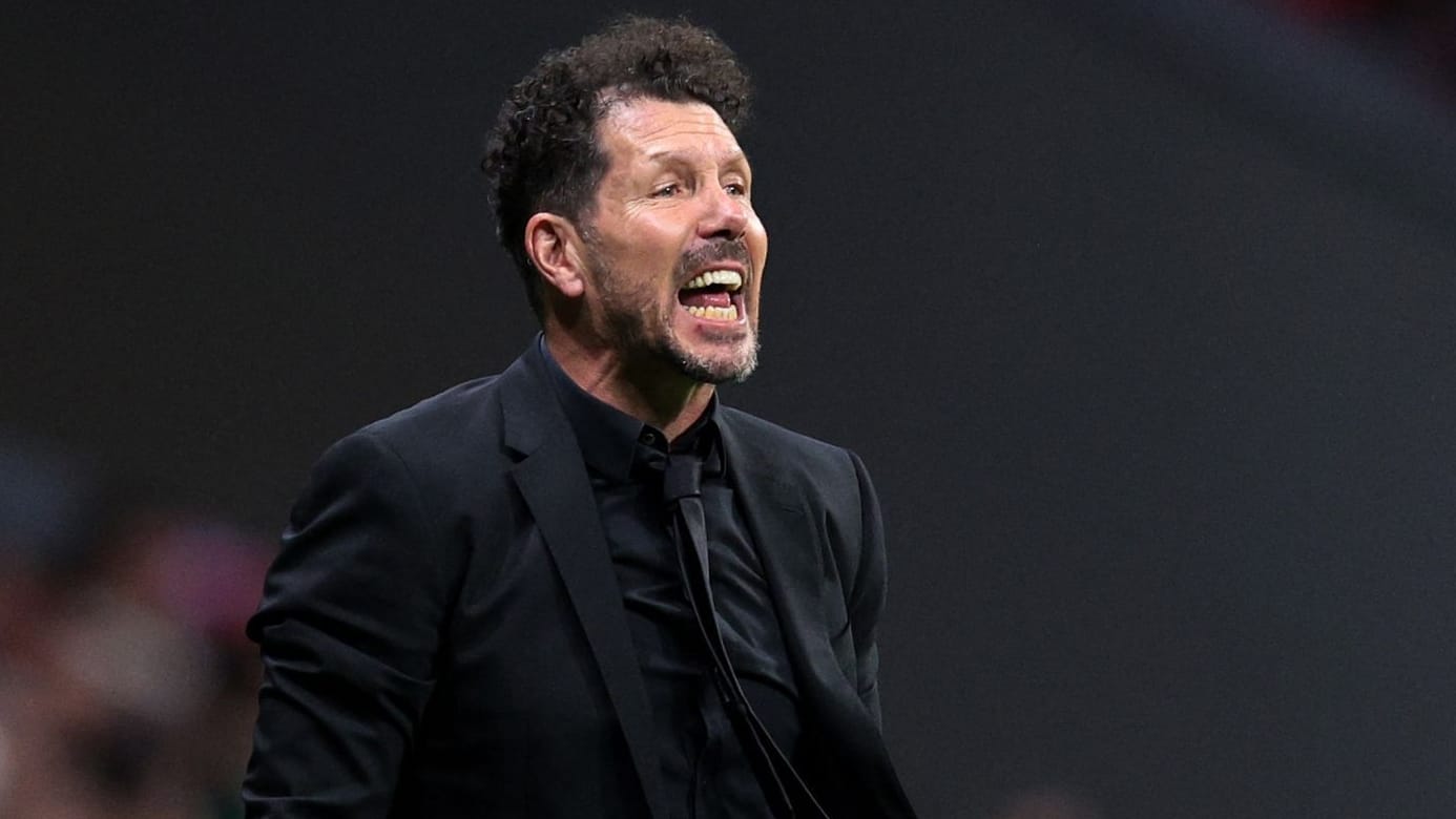 Diego Simeone: Atléticos Trainer war wieder ein Heißsport an der Seitenlinie.