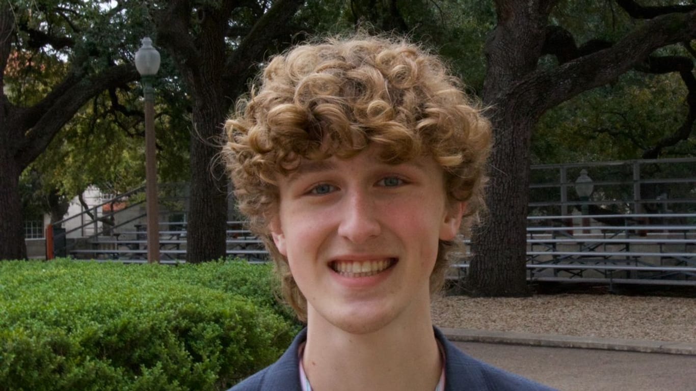 Studiert internationale Beziehungen: Student Jack Chrismon aus Austin.