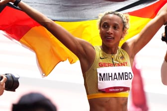 Malaika Mihambo: Sie wurde 2021 Olympiasiegerin in Tokio im Weitsprung.
