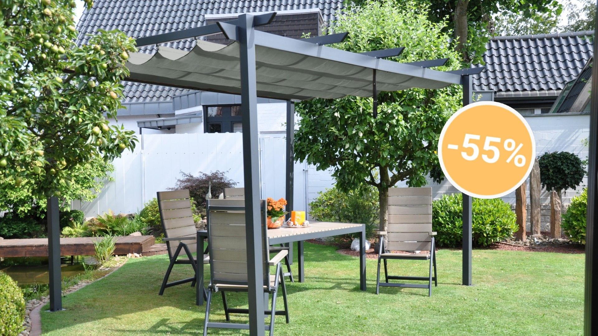 Aldi-Angebot für den Garten: Der Discounter hat eine Pergola von Leco für weniger als 400 Euro im Angebot.