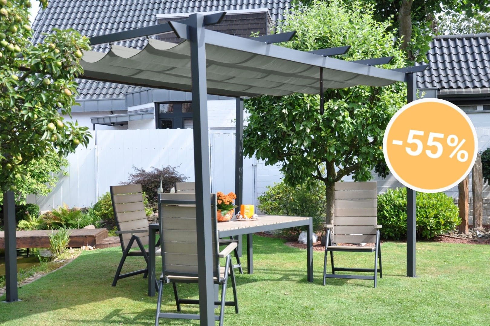 Aldi-Angebot für den Garten: Der Discounter hat eine Pergola von Leco für weniger als 400 Euro im Angebot.