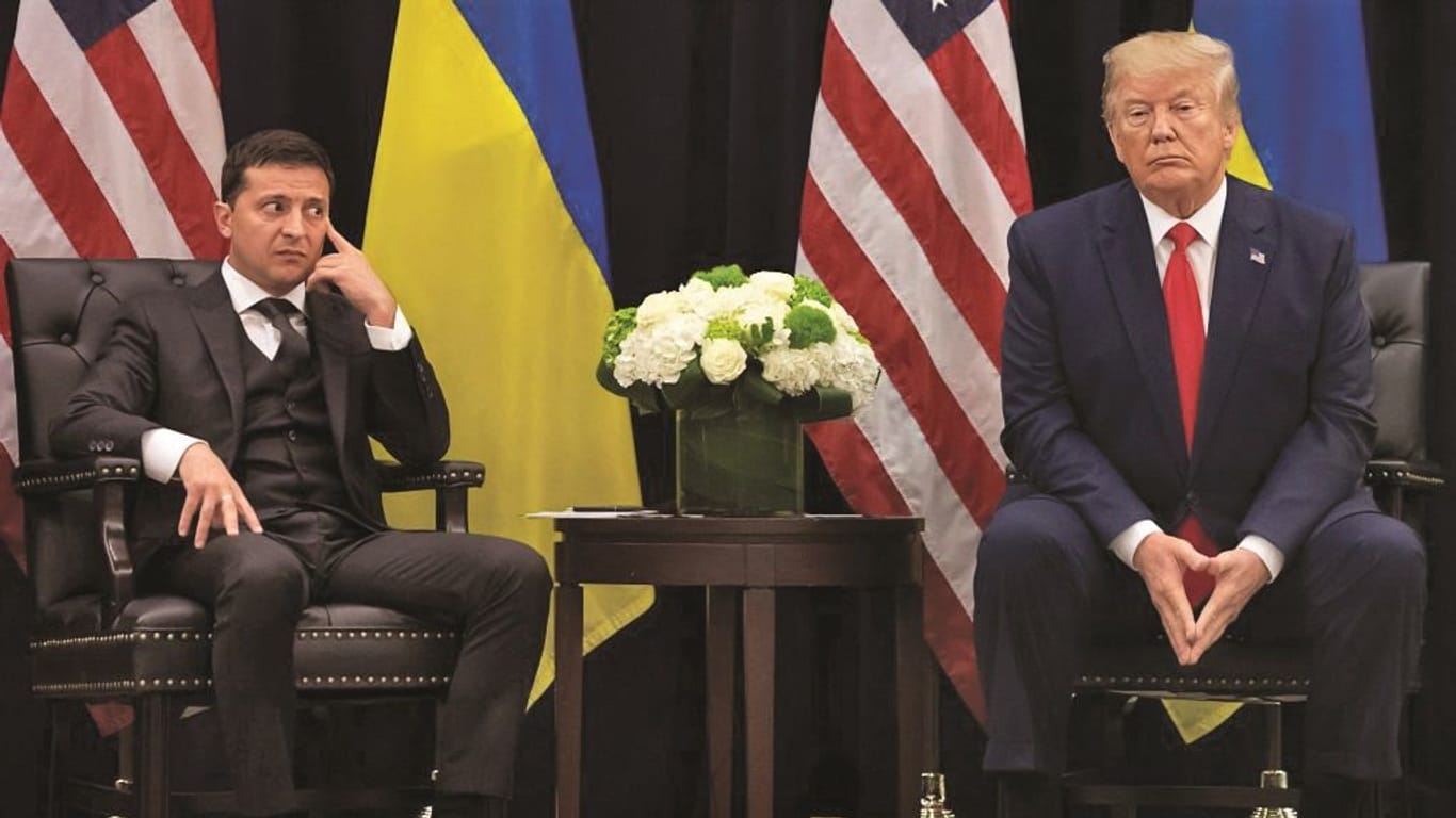 Wolodymyr Selenskyj und Donald Trump 2019: Eine mögliche Rückkehr Trumps ins Weiße Haus könnte die Ukraine der US-Unterstützung berauben.