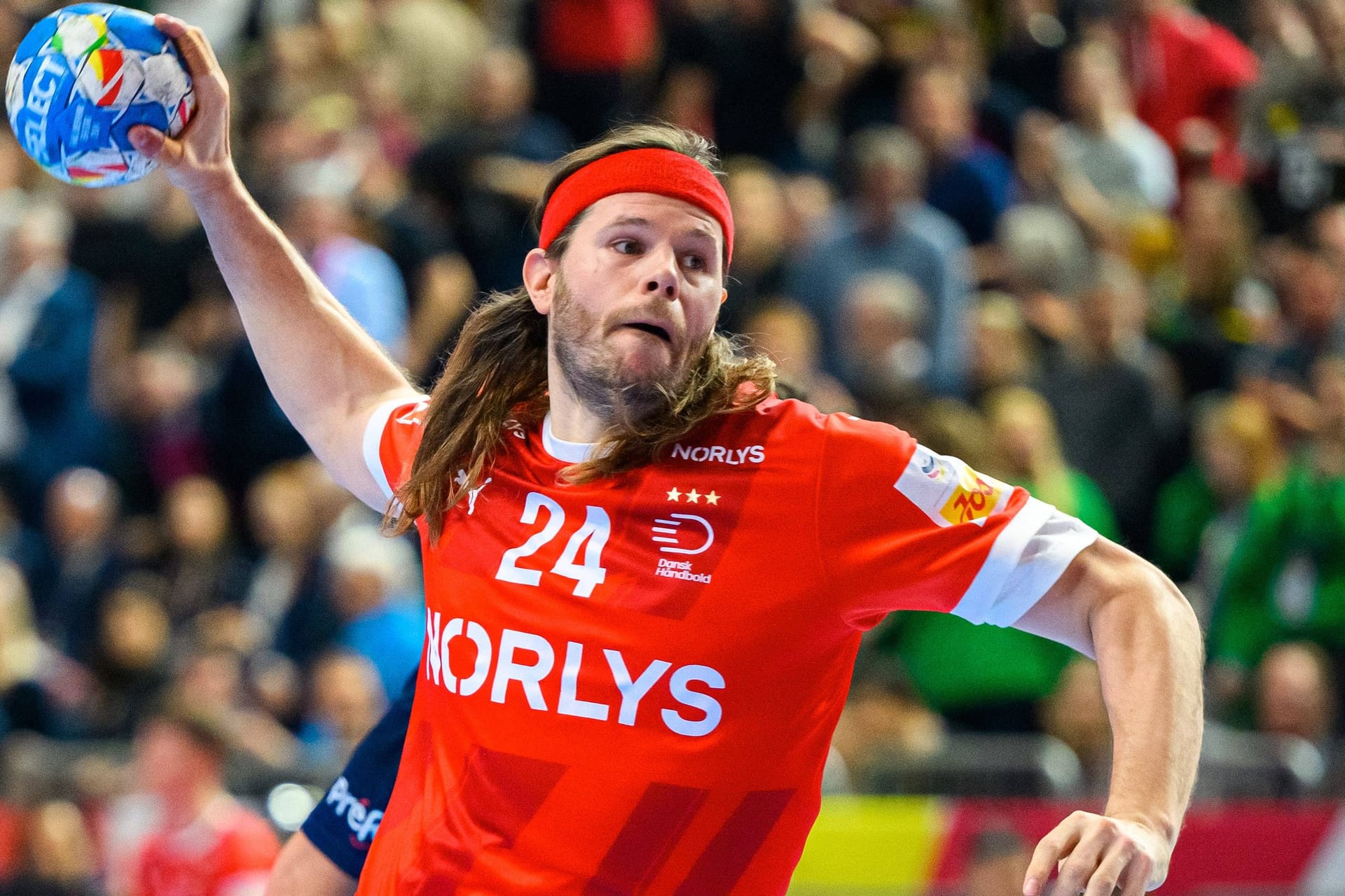 Mikkel Hansen, hier im Dänemark-Trikot im EM-Finale gegen Frankreich: Karriere mit vielen Titeln.