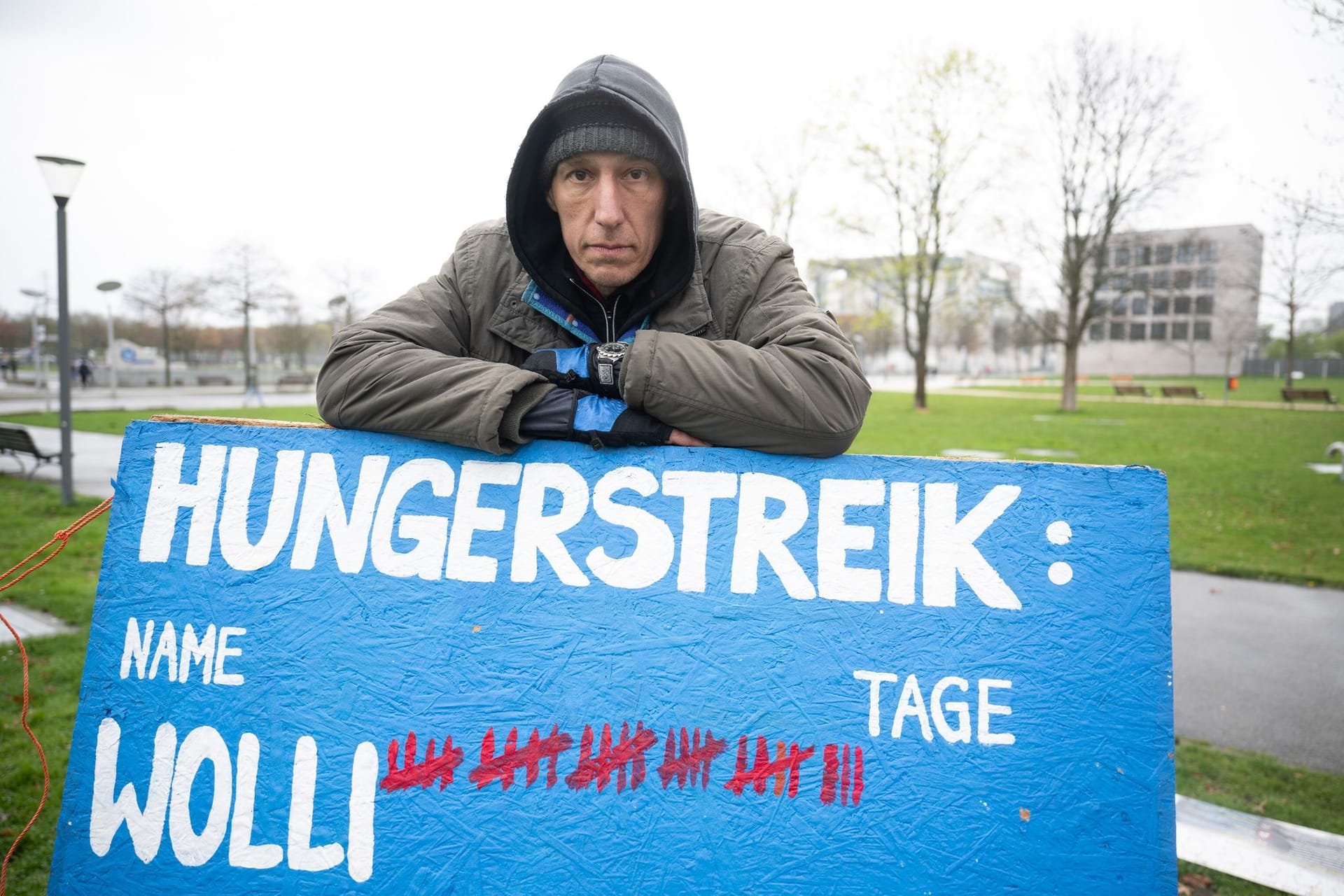 Hungerstreik Regierungsviertel Berlin