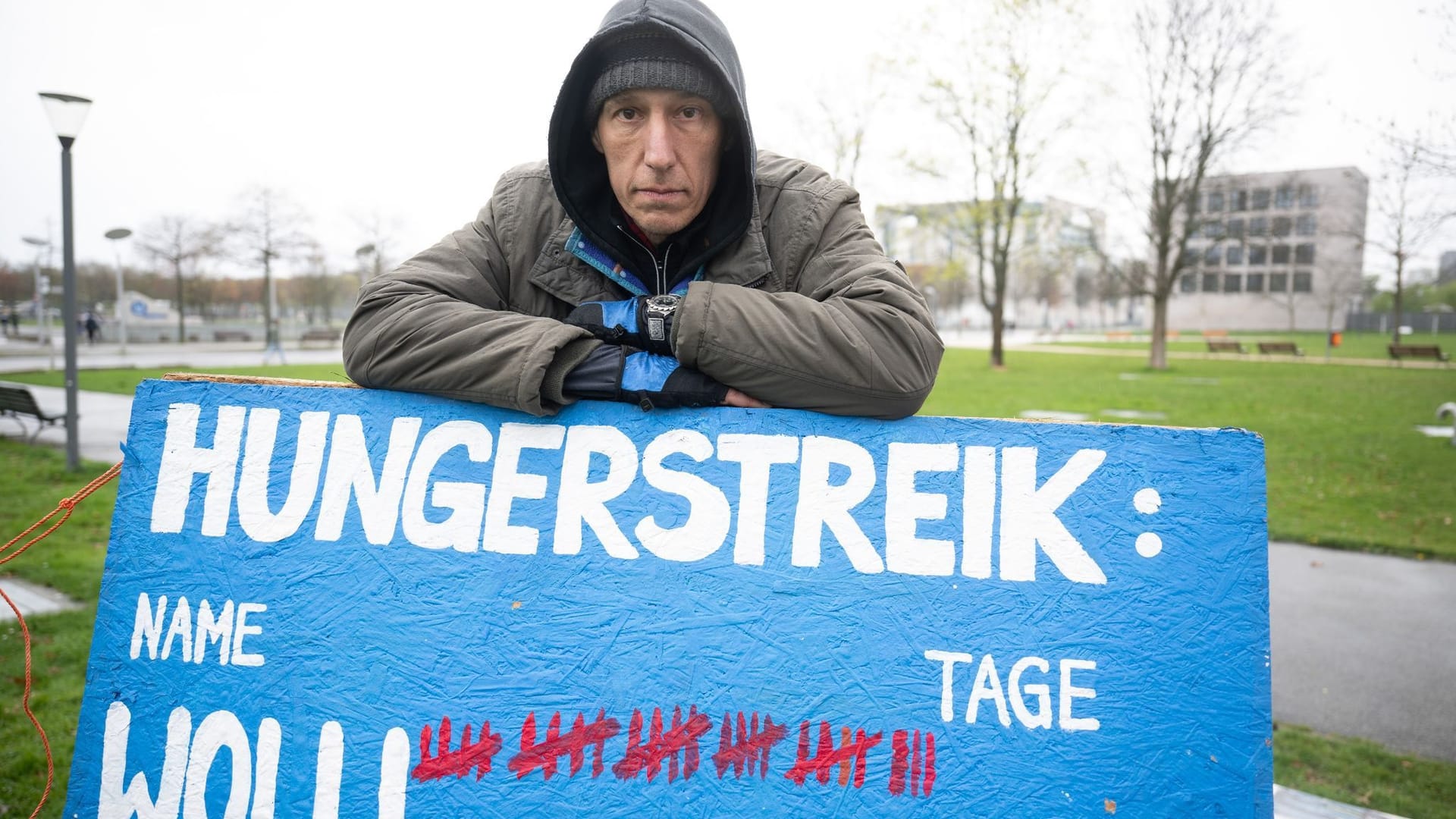 Hungerstreik Regierungsviertel Berlin