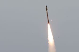 Israelisches Raketenabwehrsystem (Symbolbild): Kaum eines der iranischen Geschosse konnte sein Ziel erreichen.