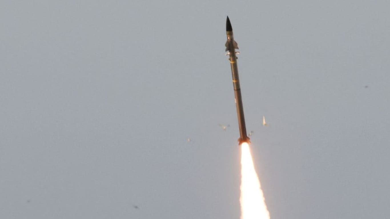 Israelisches Raketenabwehrsystem (Symbolbild): Kaum eines der iranischen Geschosse konnte sein Ziel erreichen.