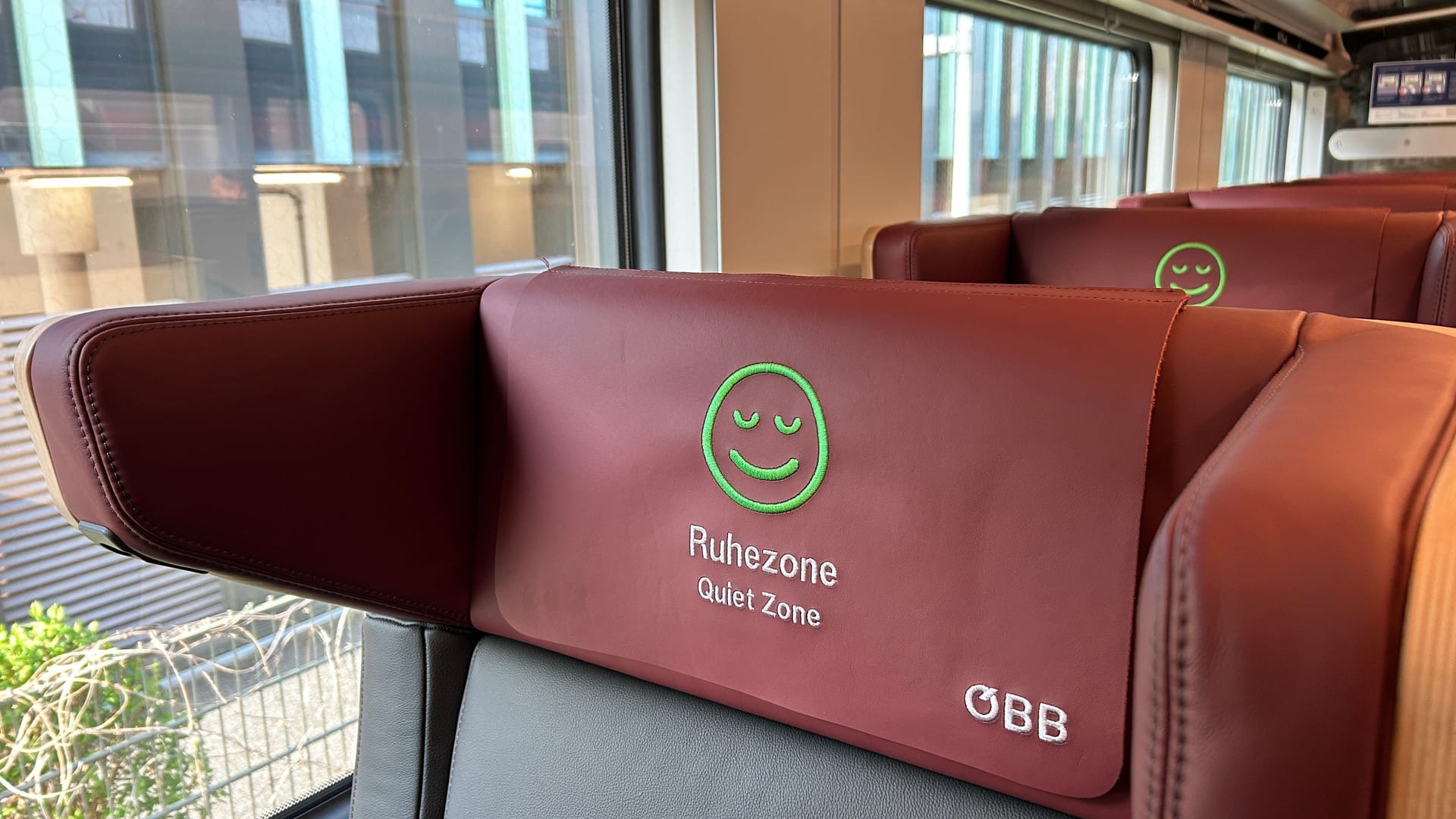 Die Ruhezone in der ersten Klasse.