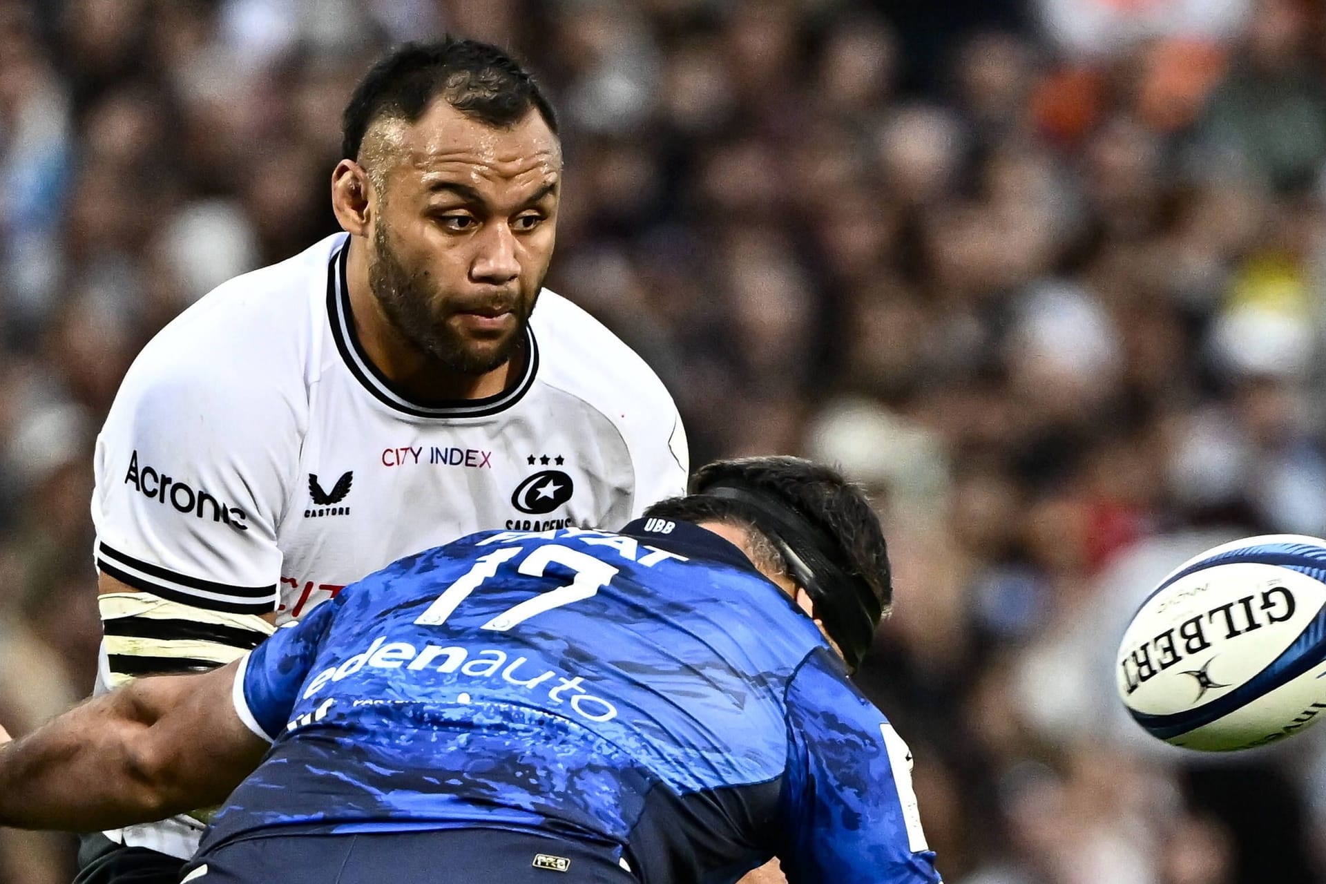 Billy Vunipola (in weiß): Der Rugby-Profi wurde auf Mallorca verhaftet.