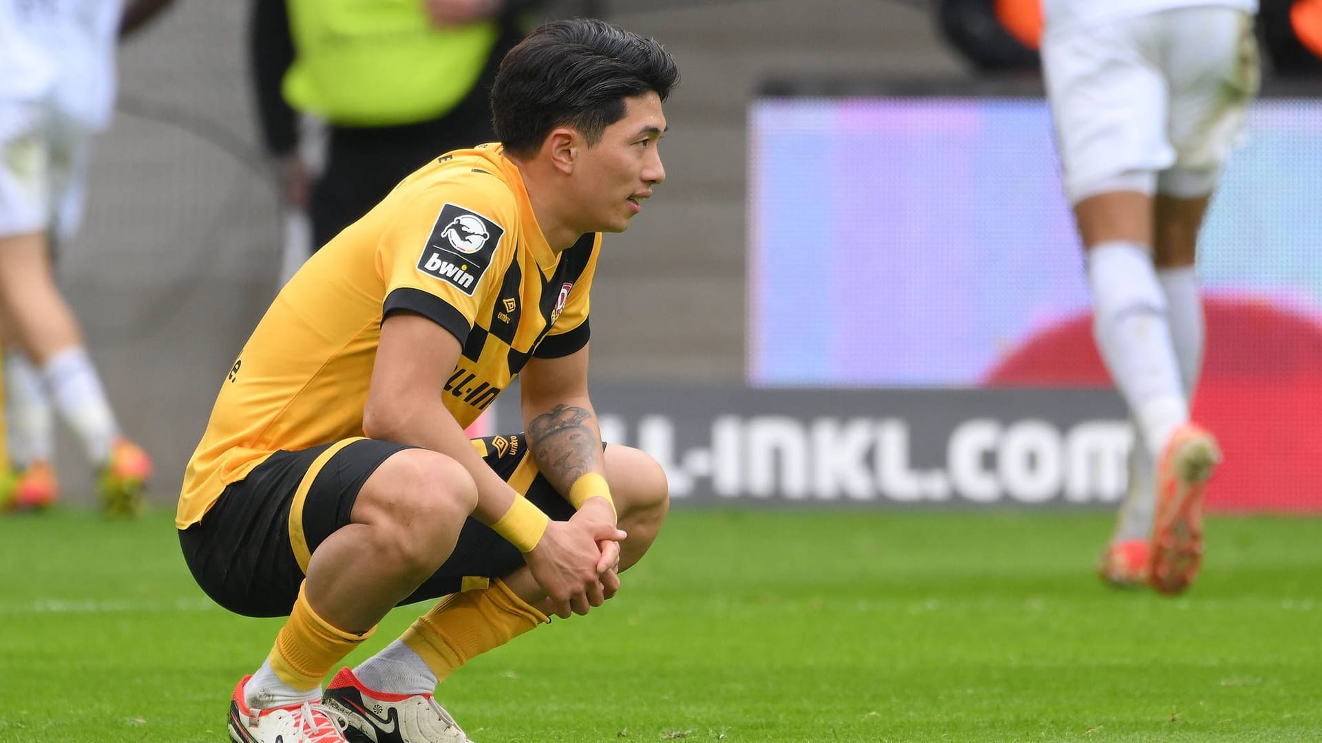 Kyu-hyun Park niedergeschlagen: Dynamo Dresden steckt in einer sportlichen Krise.