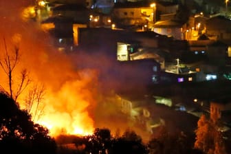 Waldbrand in Chile (Archivbild): Das Bild zeigt die Stadt Valparaiso in Chile, genau wie das Video der iranischen Nachrichtenagentur.